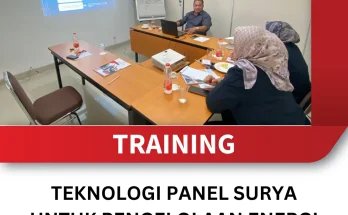 TRAINING TEKNOLOGI PANEL SURYA UNTUK PENGELOLAAN ENERGI LISTRIK
