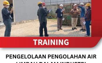 TRAINING PENGELOLAAN PENGOLAHAN AIR LIMBAH DALAM INDUSTRI PERTAMBANGAN