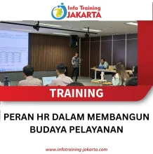 TRAINING PERAN HR DALAM MEMBANGUN BUDAYA PELAYANAN